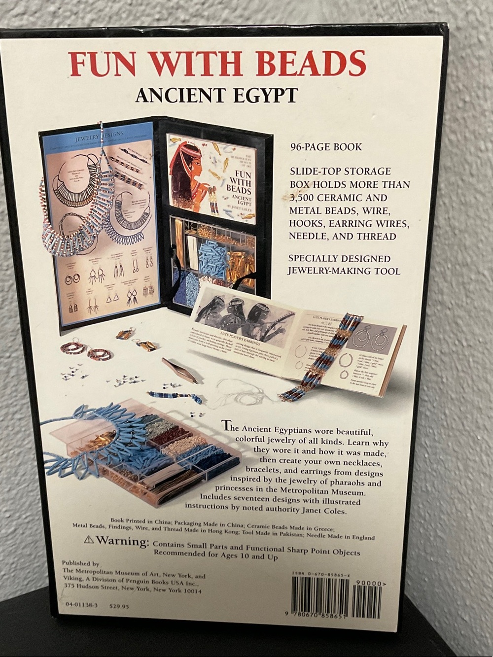 Vintage Egyptian Jewelry Making Kit - Picture 2 of 5